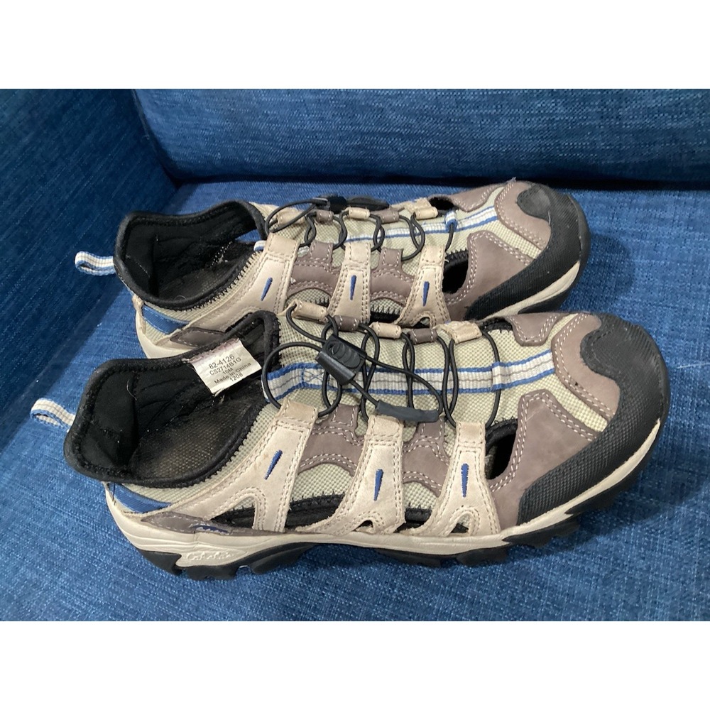Cabela's 82-4126 Womens US 10M Brown Beige Leather Elastic Athletic Shoes